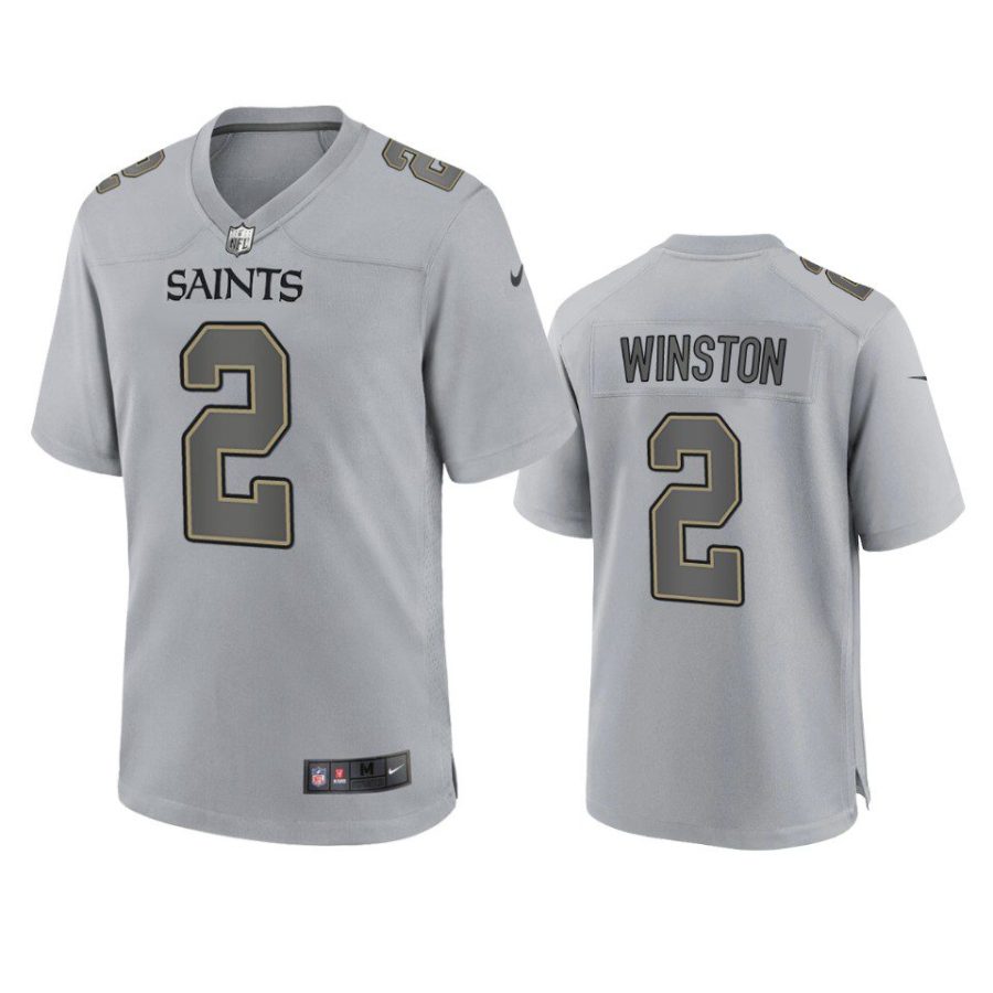 jameis winston saints gray atmosphere fashion game jersey