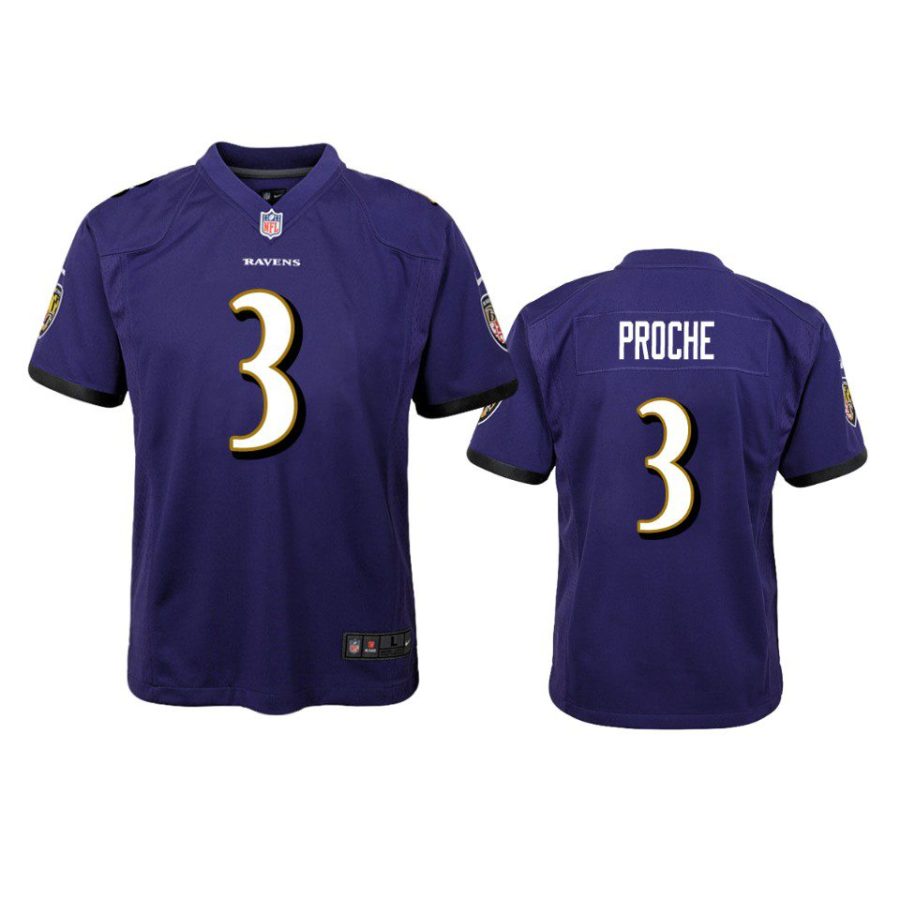 james proche game youth purple jersey