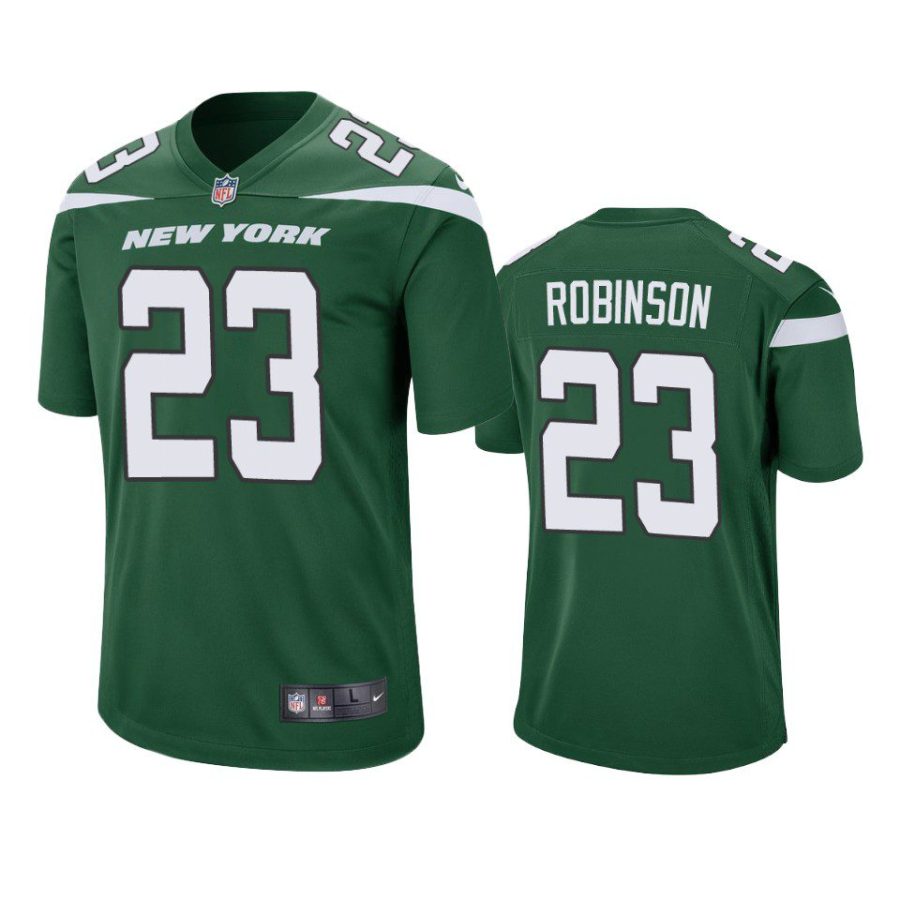 james robinson jets green game jersey