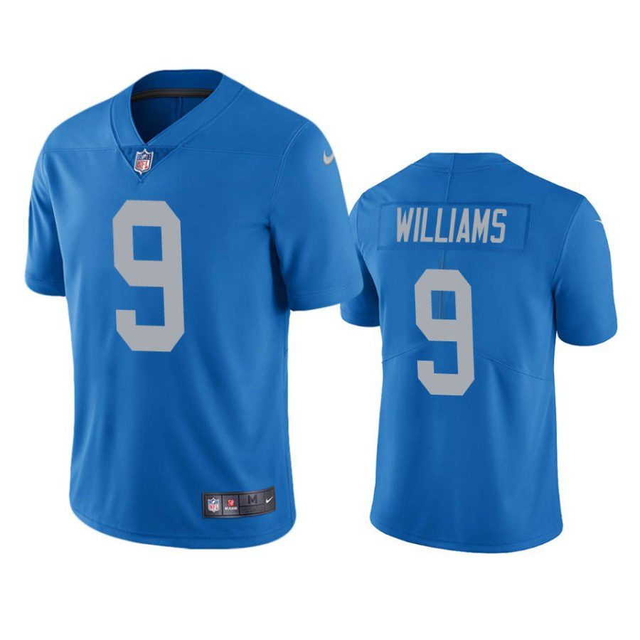 jameson williams lions jersey blue vapor limited