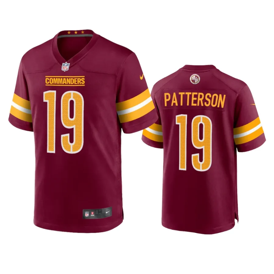 jaret patterson commanders burgundy game jersey