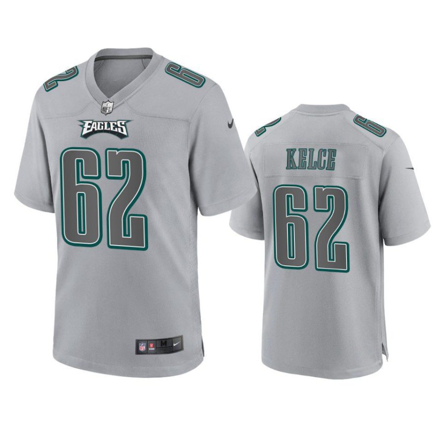 jason kelce eagles atmosphere fashion game gray jersey