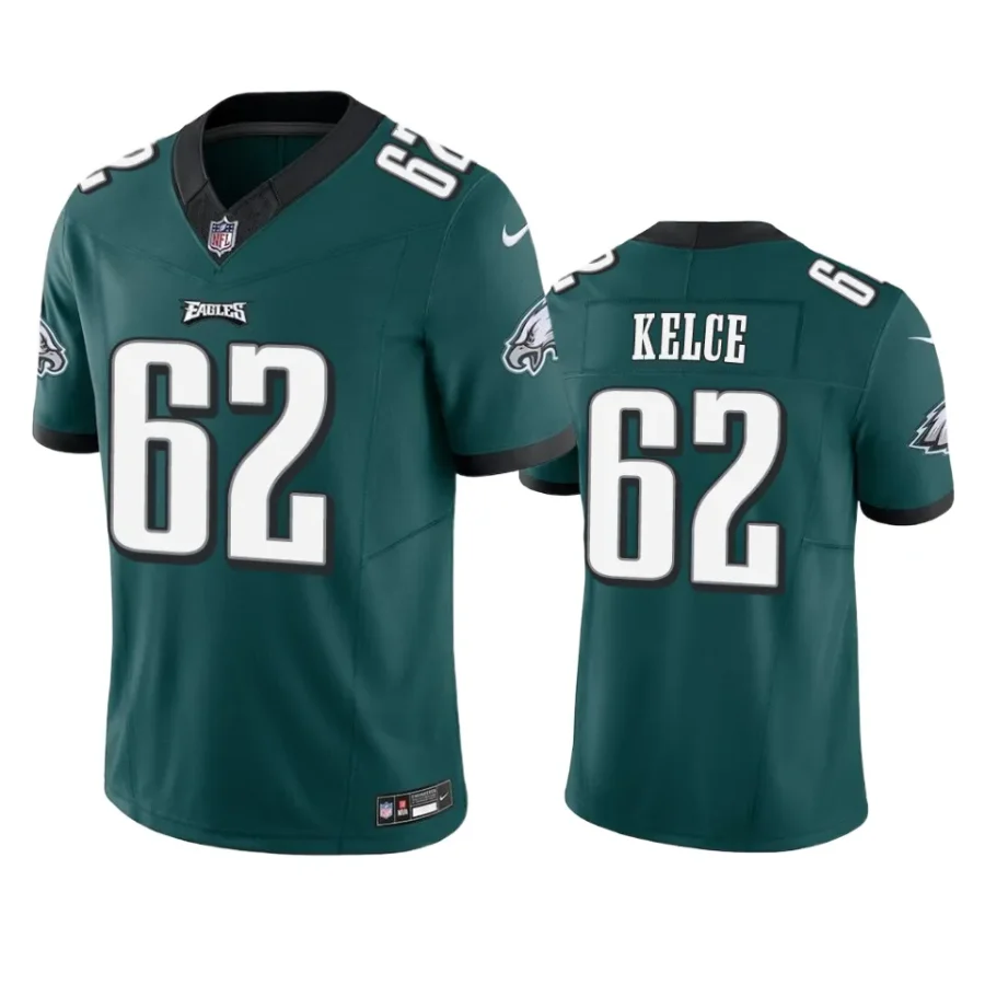 jason kelce eagles vapor f.u.s.e. limited midnight green jersey