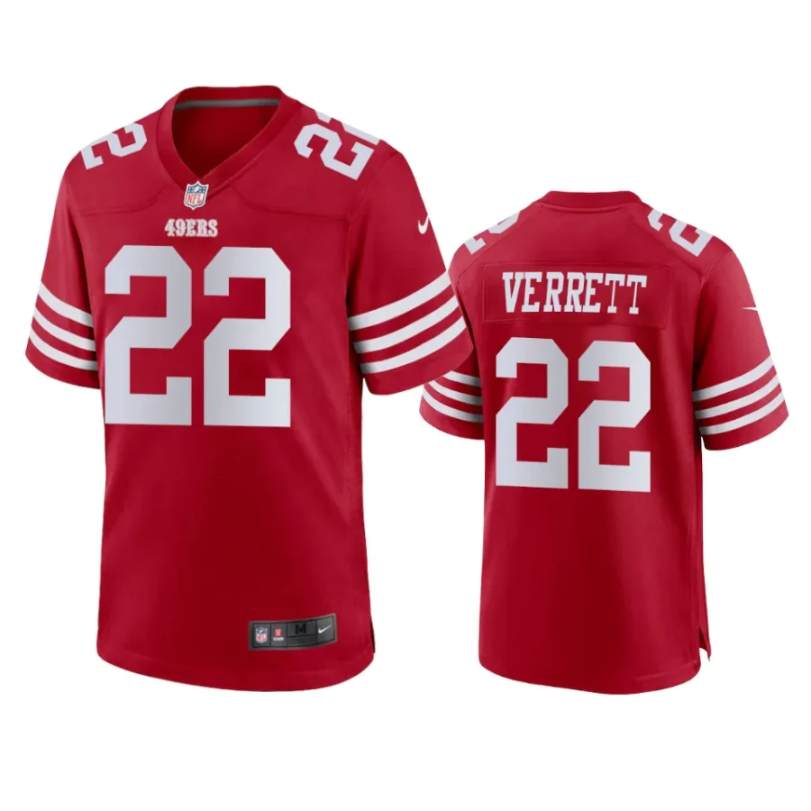 jason verrett 49ers red game jersey