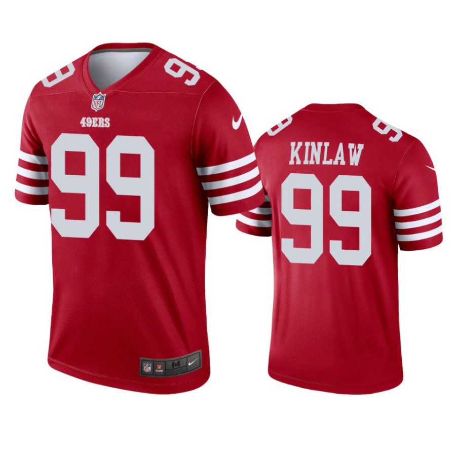 javon kinlaw 49ers scarlet legend jersey