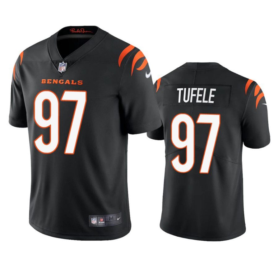 jay tufele bengals black vapor limited jersey