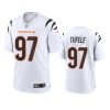 jay tufele bengals white game jersey