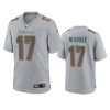 jaylen waddle dolphins gray atmosphere fashion game jersey