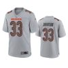 jaylon johnson bears gray atmosphere fashion game jersey