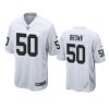 jayon brown raiders white game jersey