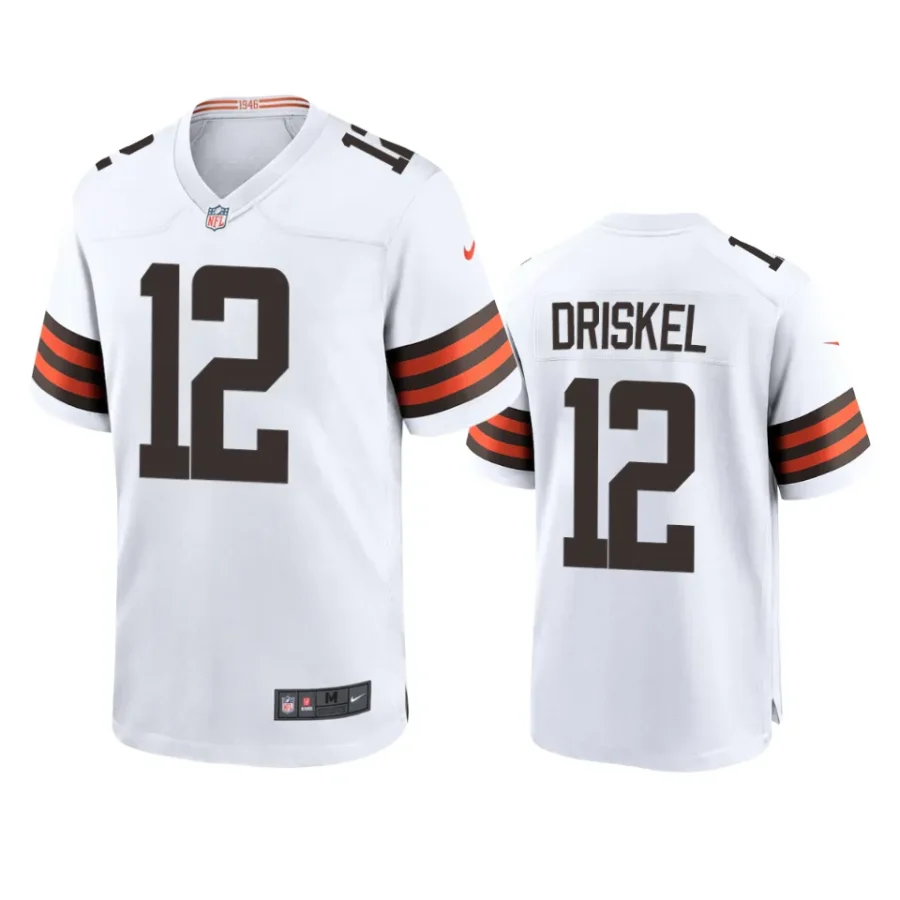 jeff driskel browns white game jersey