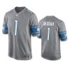 jeff okudah lions game silver jersey