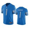 jeff okudah lions light blue vapor jersey