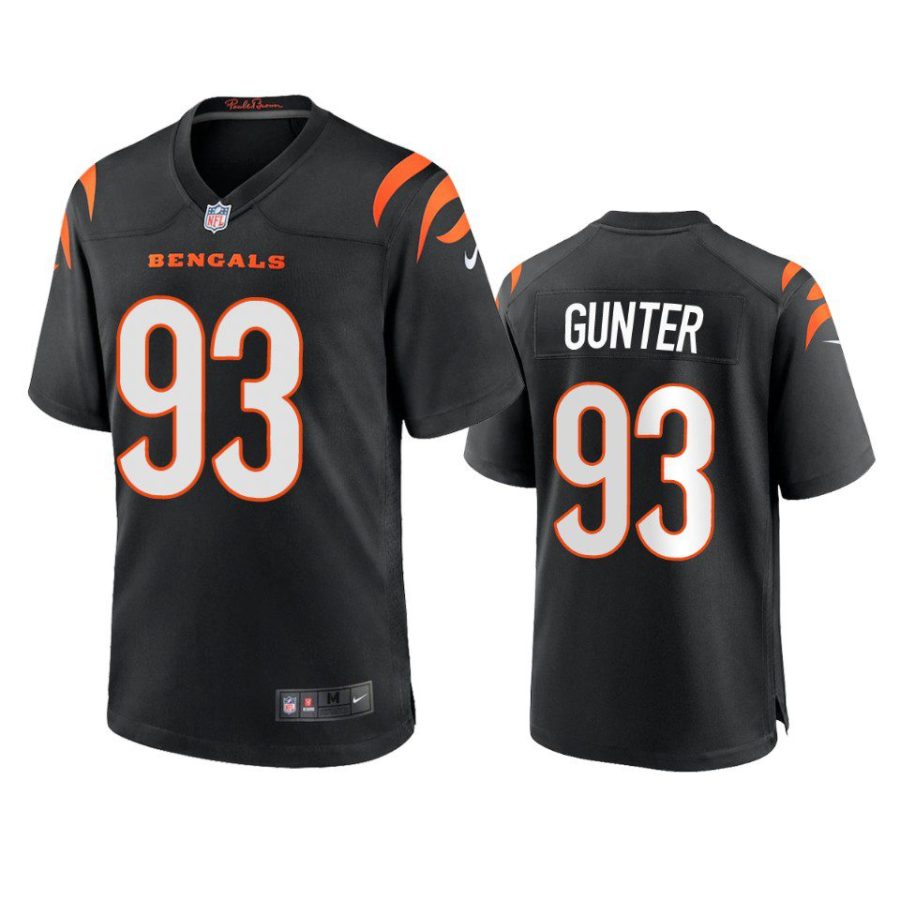 jeffrey gunter bengals game black jersey