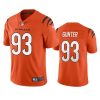 jeffrey gunter bengals vapor limited orange jersey