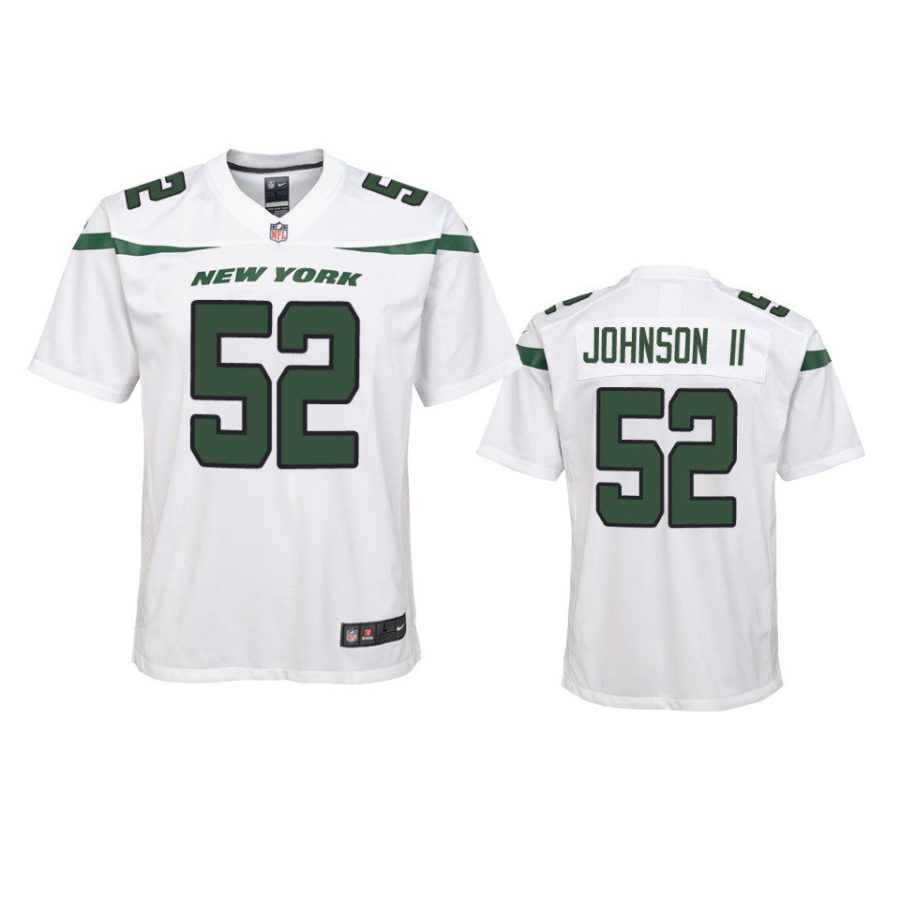 jermaine johnson ii game youth white jersey