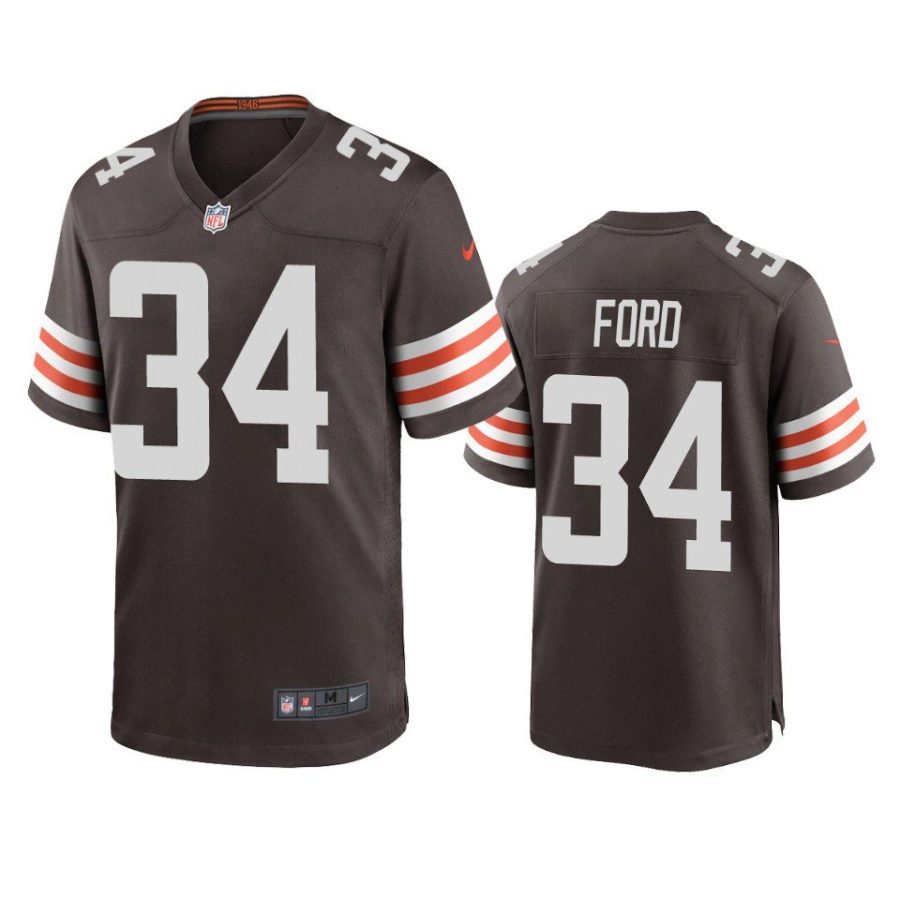 jerome ford browns brown game jersey