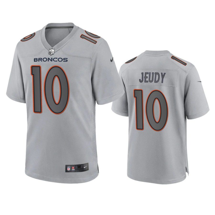 jerry jeudy broncos gray atmosphere fashion game jersey