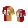 jerry rice 49ers scarlet gold split legacy replica jersey