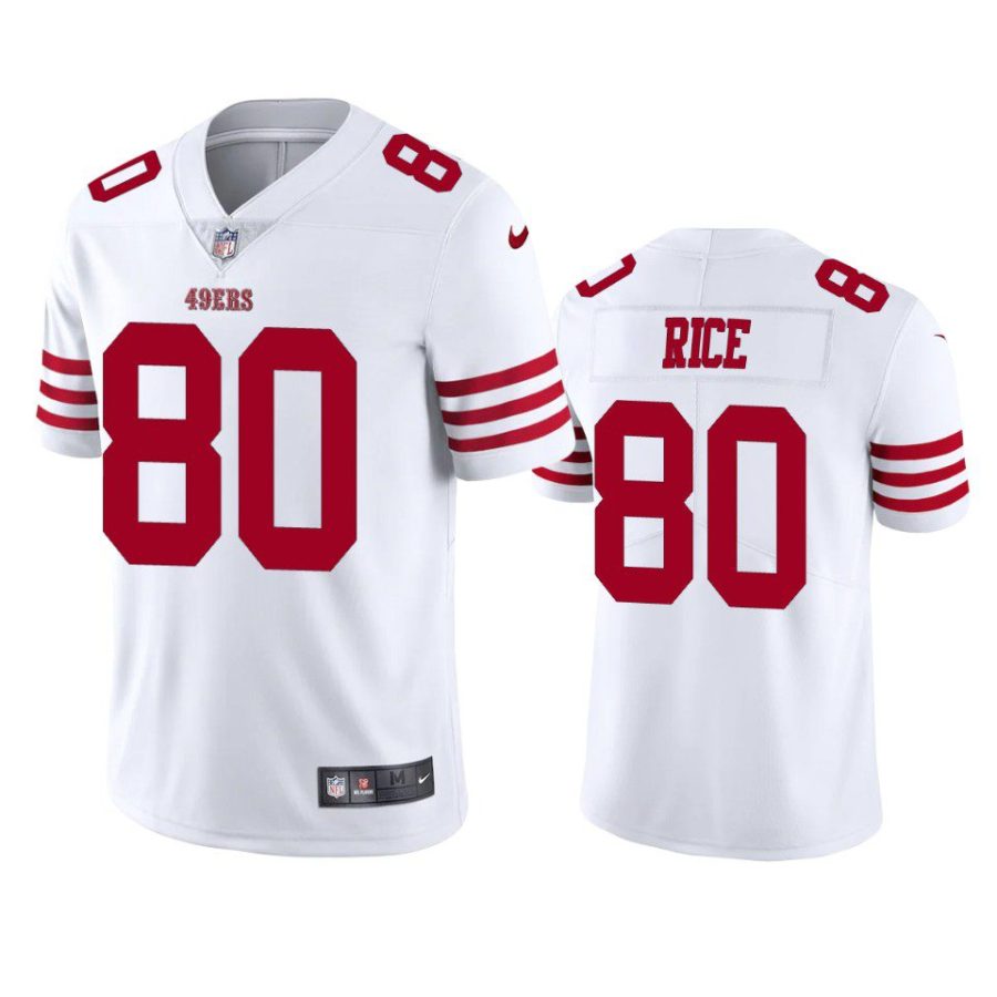 jerry rice 49ers white vapor limited jersey