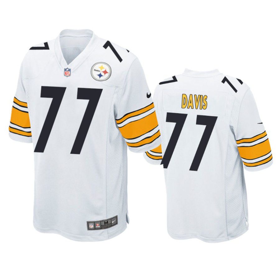 jesse davis steelers game white jersey