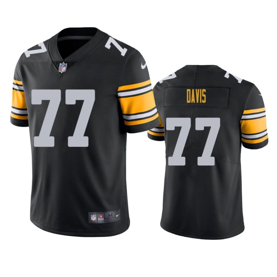 jesse davis steelers jersey black alternate vapor limited