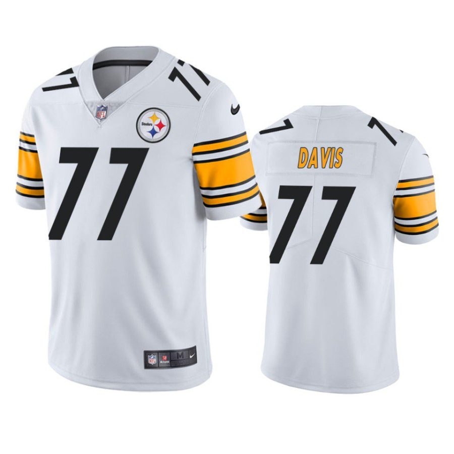 jesse davis steelers jersey white vapor limited