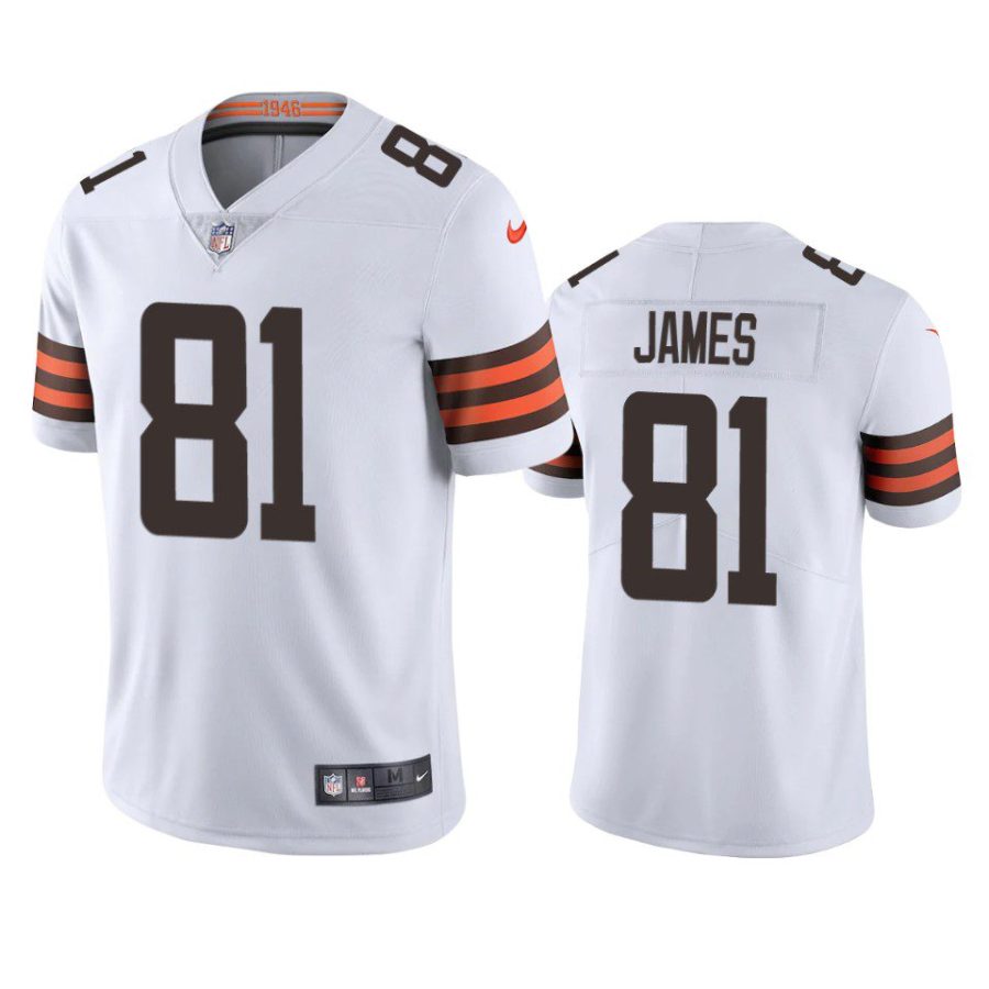 jesse james browns white vapor limited jersey