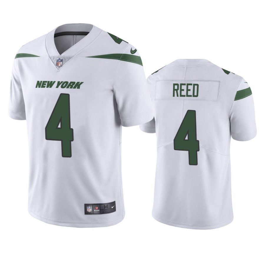 jets d.j. reed white vapor jersey