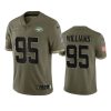 jets quinnen williams olive limited 2022 salute to service jersey