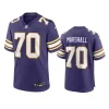 jim marshall vikings purple classic game jersey