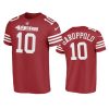 jimmy garoppolo 49ers scarlet t shirt