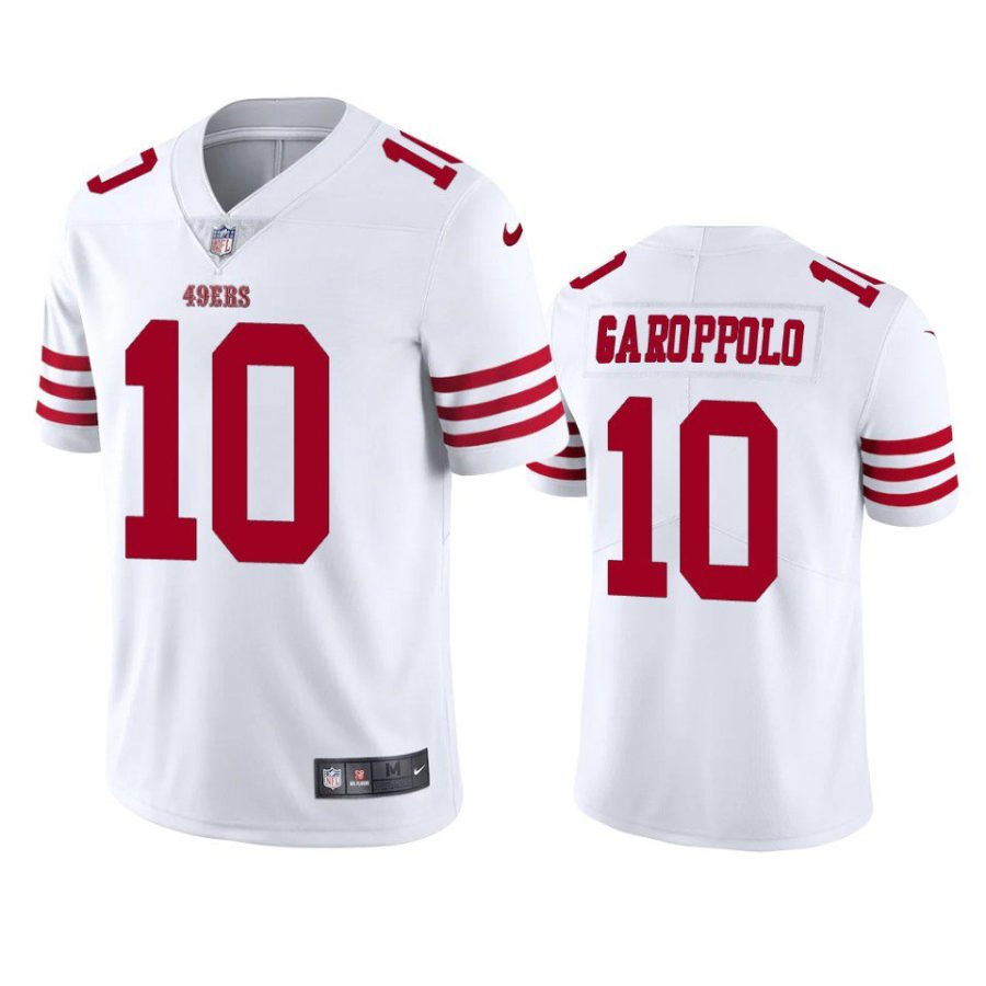 jimmy garoppolo 49ers white vapor limited jersey