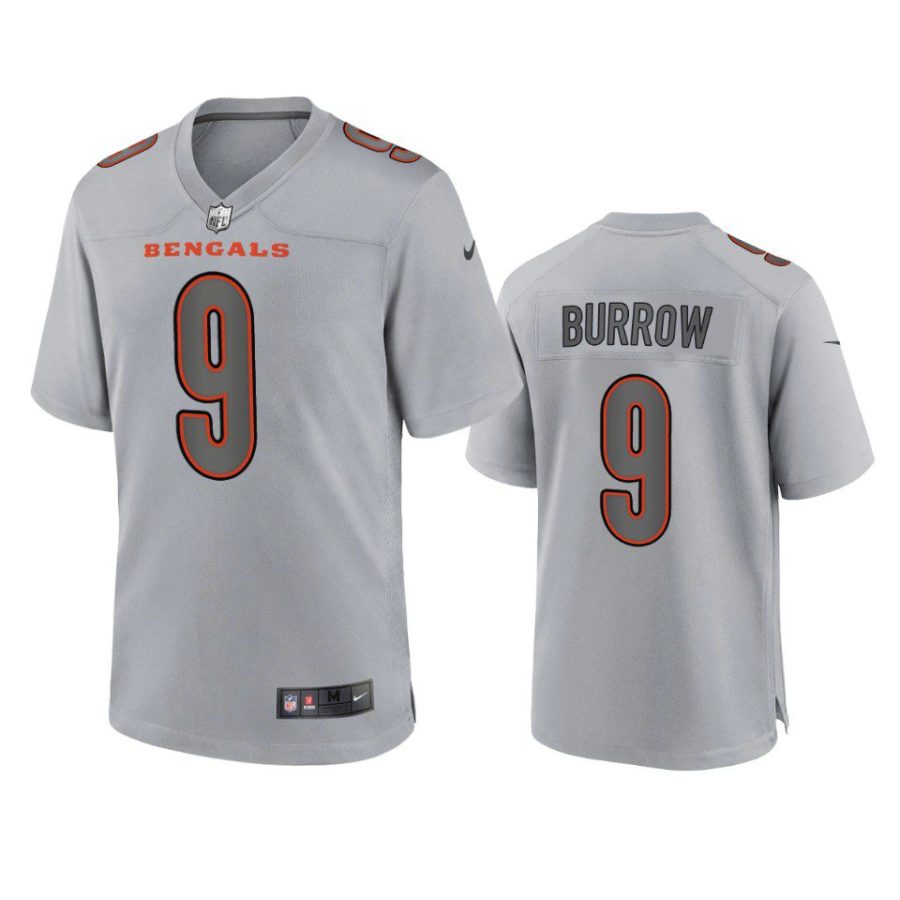 joe burrow bengals gray atmosphere fashion game jersey