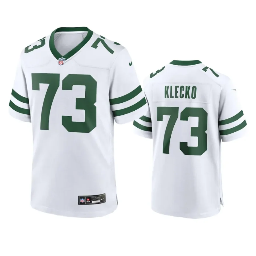 joe klecko jets white legacy game jersey