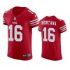 joe montana 49ers scarlet vapor elite jersey