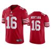 joe montana 49ers scarlet vapor limited jersey