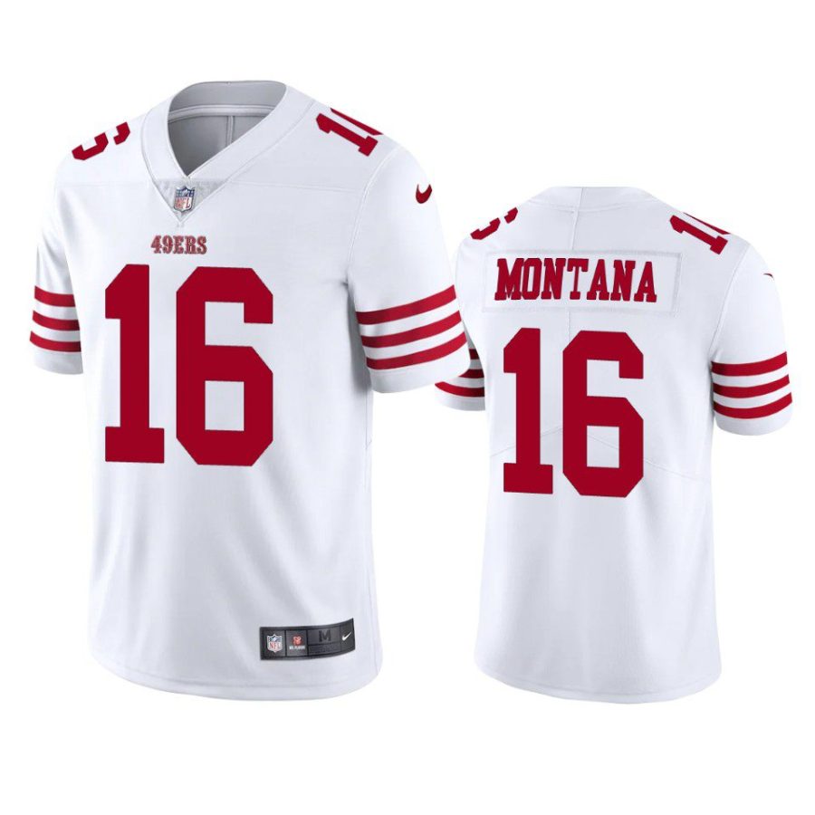 joe montana 49ers white vapor limited jersey