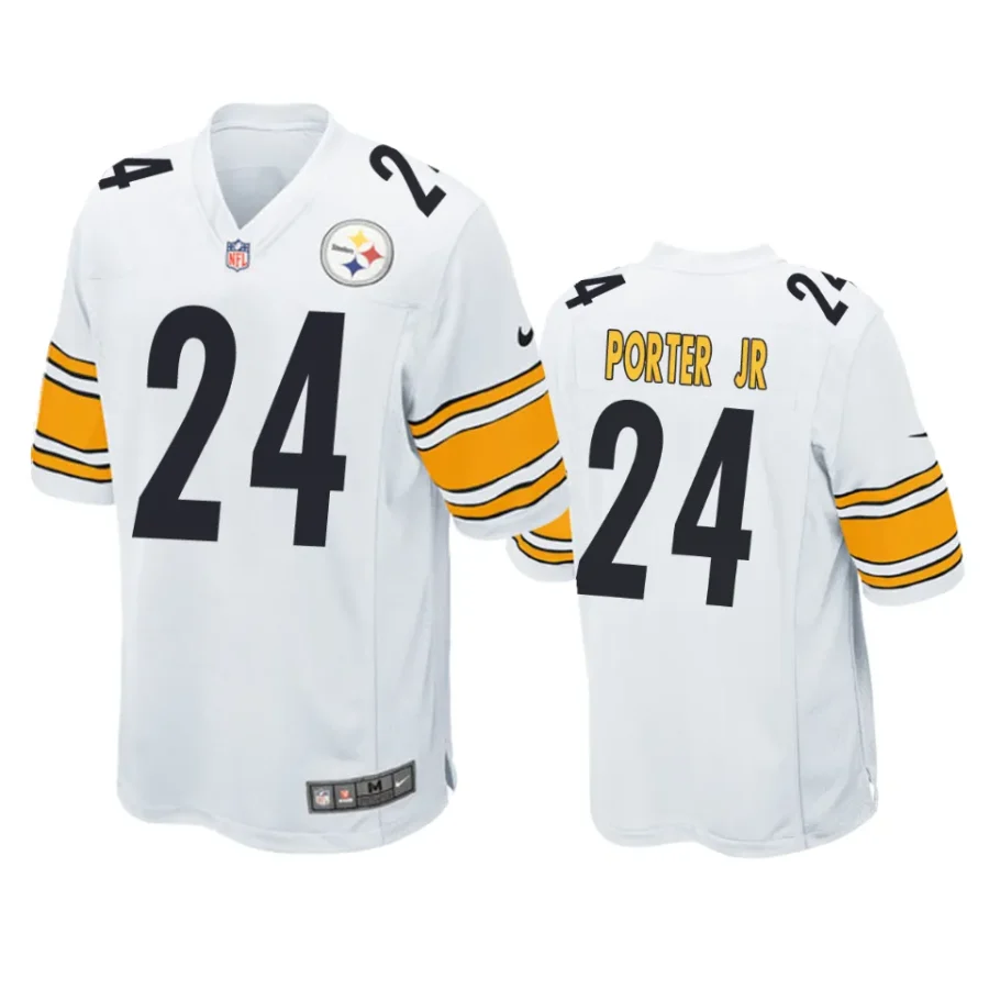 joey porter jr. steelers white game jersey