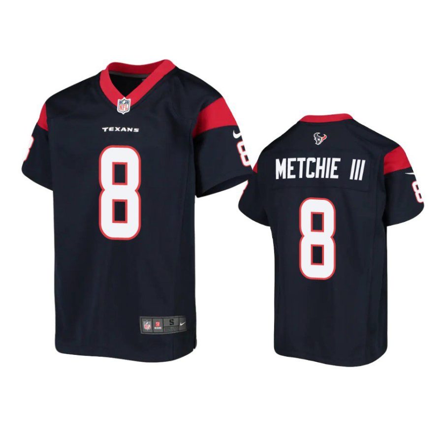 john metchie iii game youth navy jersey