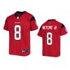 john metchie iii game youth red jersey
