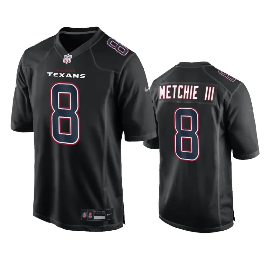 john metchie iii texans black fashion game jersey