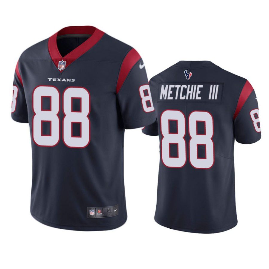 john metchie iii texans vapor limited navy jersey