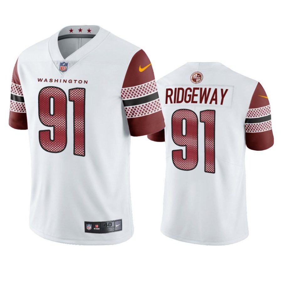 john ridgeway commanders limited white jersey