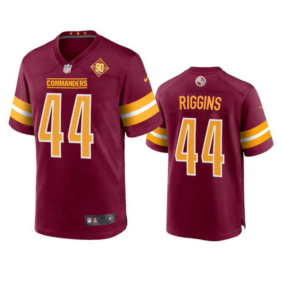 john riggins commanders burgundy 90th anniversary game jersey