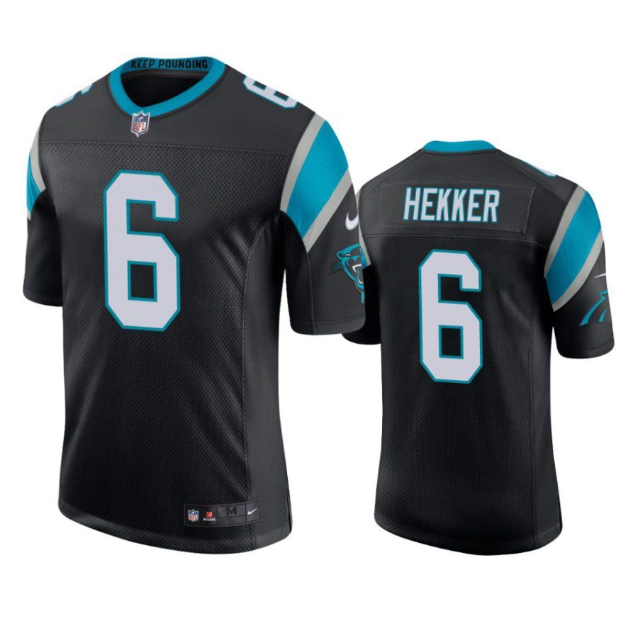 johnny hekker panthers black vapor jersey