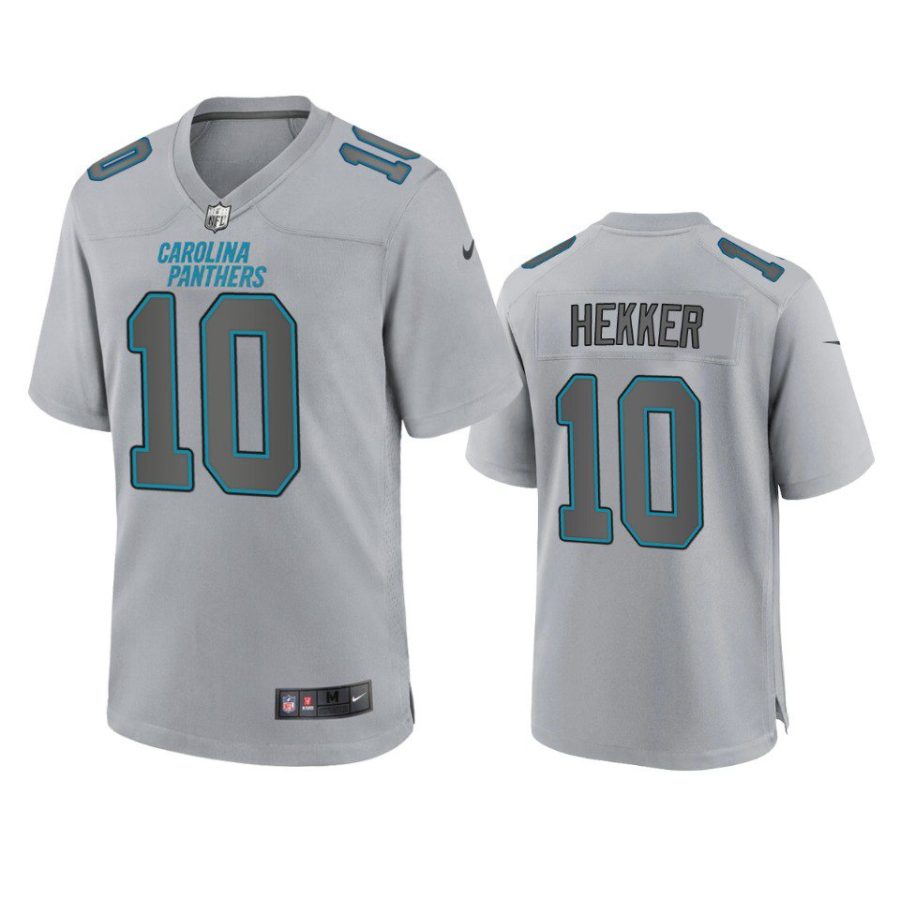 johnny hekker panthers gray atmosphere fashion game jersey