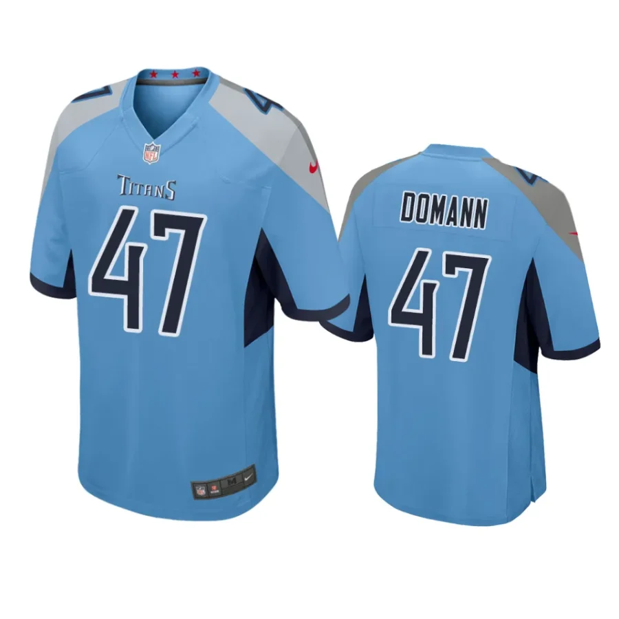 jojo domann titans blue game jersey