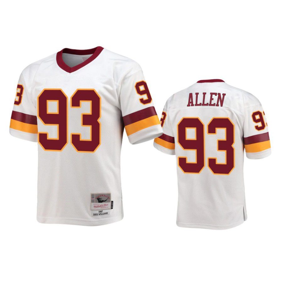 jonathan allen commanders white throwback legacy replica jersey