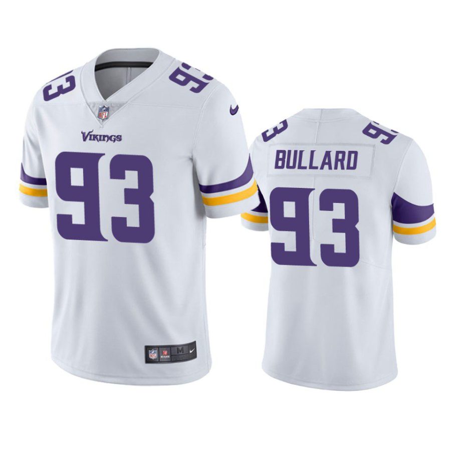 jonathan bullard vikings jersey white vapor limited